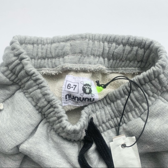 Nununu Raw Sweatpants Heather Grey - Picture 4 of 8